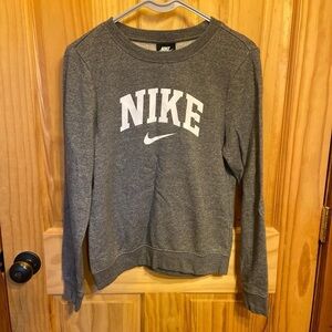 Nike Charcoal Sweatshirt with White Logo
